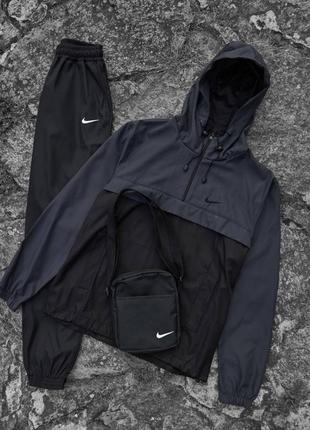 Мужской спортивный костюм nike: анорак + брюки + борсетка в подарок2 фото