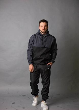 Мужской спортивный костюм nike: анорак + брюки + борсетка в подарок9 фото