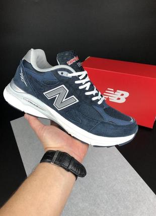 Мужские кроссовки new balance темно синие