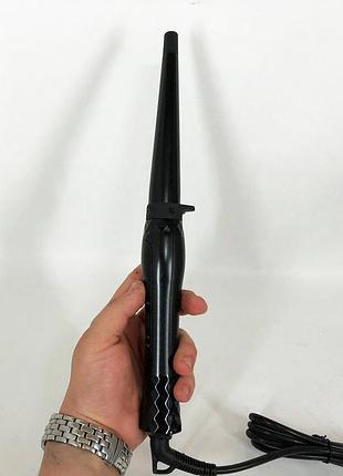 Прилад для завивки волосся domotec ms-4907, плойка-щипці для волосся, плойка для завивки cf-551 з насадками