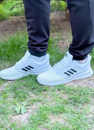 Весенне-летние мужские кроссовки adidas white7 фото