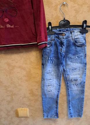 Комплект реглан mayoral с джинсами на 5-6лет2 фото