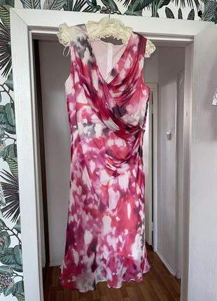 Шикарна сукня damsel in, a dress р 14 100% шовк