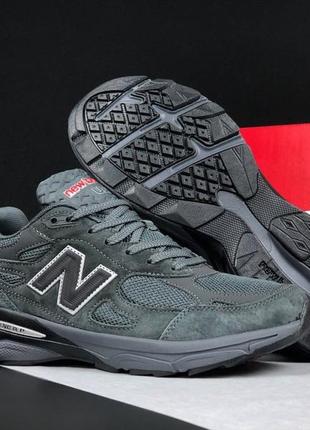 Мужские кроссовки new balance темно серые1 фото