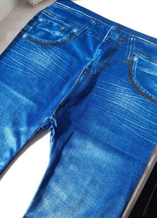 Лосіни легінси трикотажні принт під джинси sleem'n lift caresse jeans7 фото