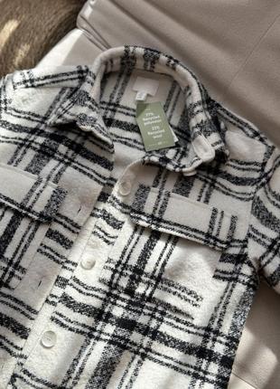 Тепла сорочка в клітинку h&m хс-с 2