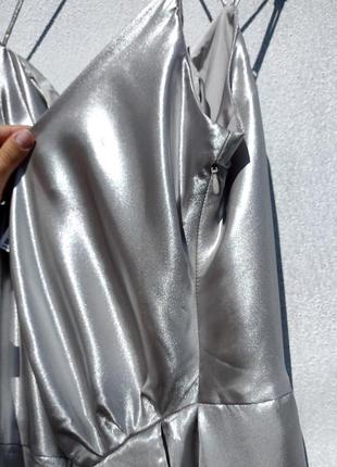 Нове елегантне сріблясте плаття h&amp;m7 фото