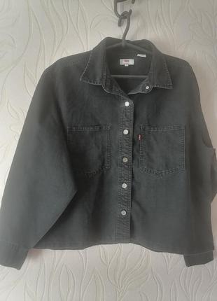 Рубашка джинс levis 40-46р оверсайз