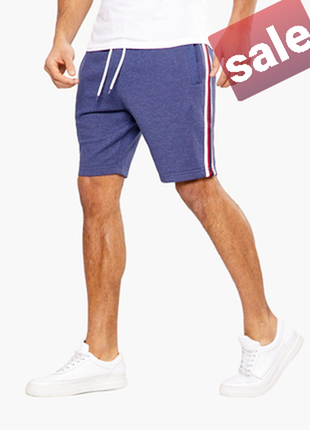 Стильні щільні якісні шорти з лампасами