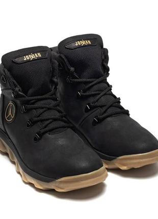 Зимові шкіряні черевики jordan 48166