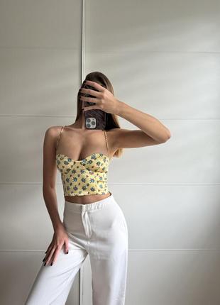 Сатиновый корсет zara