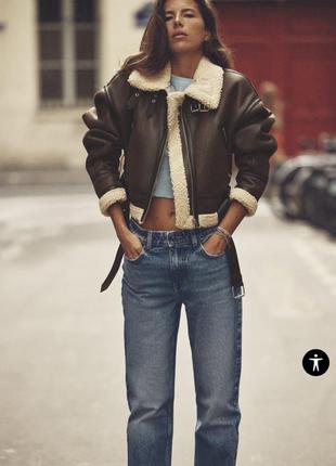Джинси zara straight fit