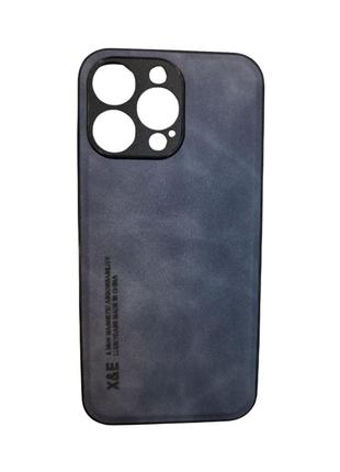 Елегантний штучний шкіряний чохол k-and-t для apple iphone 12 pro  blue