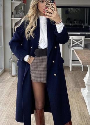 Дуже якісне шерстяне пальто zara р.s
