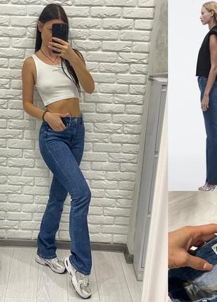 Джинсы клеш zara