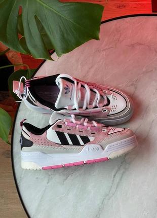 Кроссовки adidas adi2000 white beige pink, женские кроссовки адидас2 фото