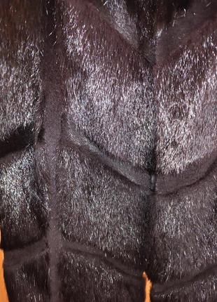 Меховая жилетка из стриженой нутрии