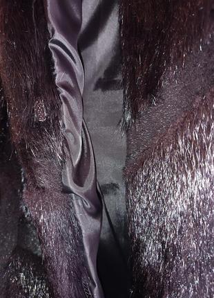 Меховая жилетка из стриженой нутрии