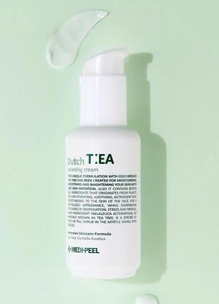 Заспокійливий крем для обличчя з чайним деревом medi peel dutch tea balancing cream