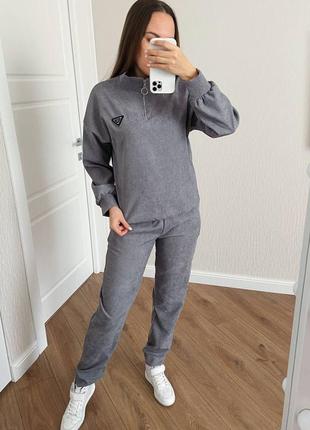 Жіночий костюм з мікровельвету.не кошлатиться 😍😍😍