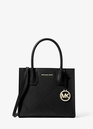 Нова сумка michael kors mercer medium perforated crossbody