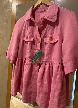 Жакет льон 100% новий benetton3 фото