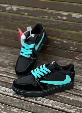 Кроссовки мужские 
nike air jordan low travis scott’s x tiffany2 фото