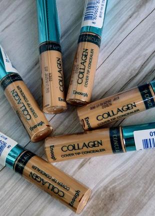Консилер для обличчя з колагеном enough collagen cover tip concealer №01