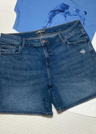 Джинсовые шорты бренд denim tu 👗размер 16 / наш 50 💥3 фото