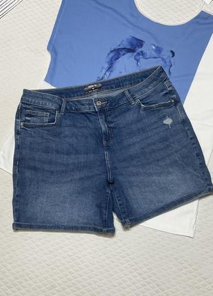 Джинсовые шорты бренд denim tu 👗размер 16 / наш 50 💥2 фото