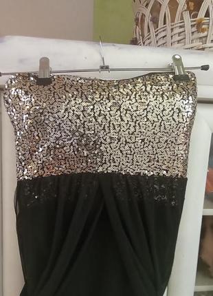 Красивое вечернее платье в пайетки бодикон