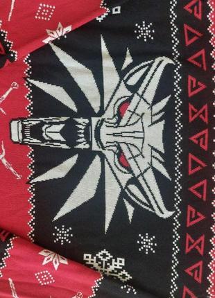 Свитер witcher 3 dreaming of a white wolf ugly holiday (ведмак) черный l