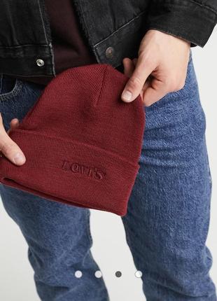 Унісекс шапка біні levi’s 🛍️1+1=3🛍️