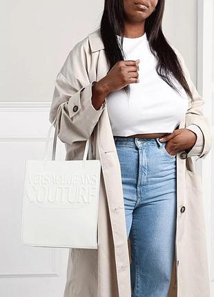 Сумка белая versace jeans couture оригинал оригинал