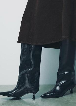 Високі чоботи zara