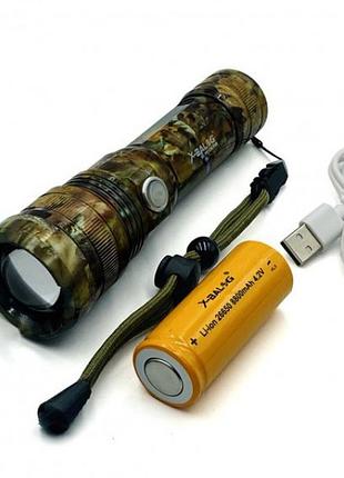 Фонарик ручной тактический bailong bl-p512m-p90, тактичный фонарь, сильный фонарик, лед фонарь ручной