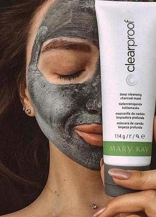 Маска на основе угля для глубокого очищения кожи лица mary kay, 114 г