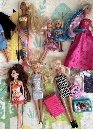 Ляльки barbie барбі з одягом і аксесуарами