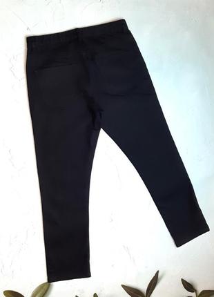🎁1+1=3 фирменные зауженные черные мужские джинсы слим next, размер 46 - 484 фото