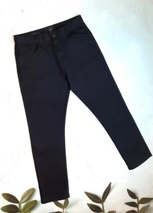 🎁1+1=3 фірмові завужені чорні чоловічі джинси слім next, розмір 46 - 485 фото