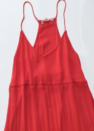 Красное длинное платье в пол h&m лето8 фото