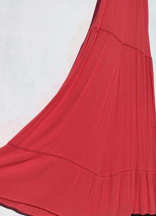 Красное длинное платье в пол h&m лето7 фото