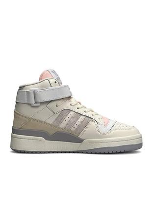 Кроссовки женские adidas drip drip forum 84 mid milk grey Reflective3 фото