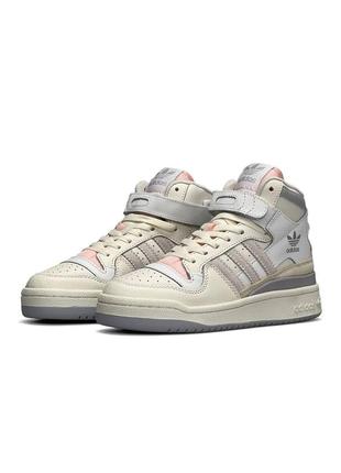 Кроссовки женские adidas drip drip forum 84 mid milk grey Reflective2 фото