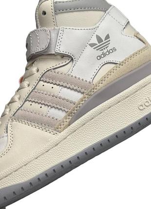 Кроссовки женские adidas drip drip forum 84 mid milk grey Reflective5 фото