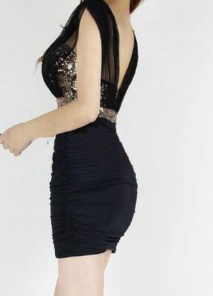 Красивое вечернее платье в пайетки бодикон