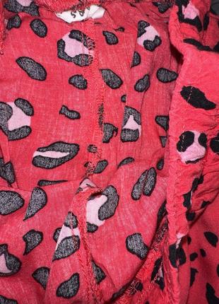 Стильные легкие яркие брюки леопардовый принт для девочки 9/10рhama6 фото