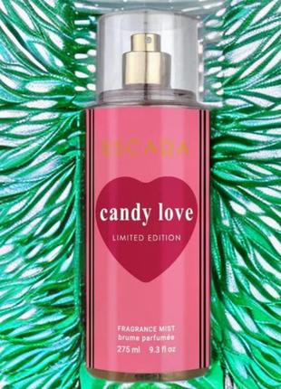 Парфюмированный спрей для тела escada candy love 275ml