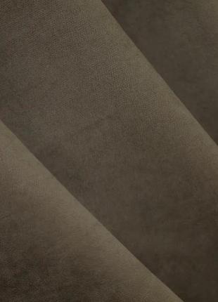 Комплект штор в вітапьню на люверсах мікровелюр (2шт. 1.5х2,7м) sparta. колір коричневий