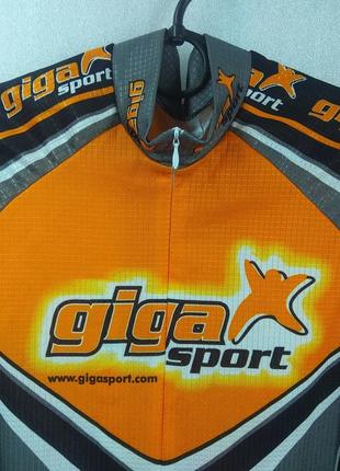 Веломайка gigasport велоджерси вело джерси оранжевая с серым велоджерсі джерсі велосипедная форма3 фото